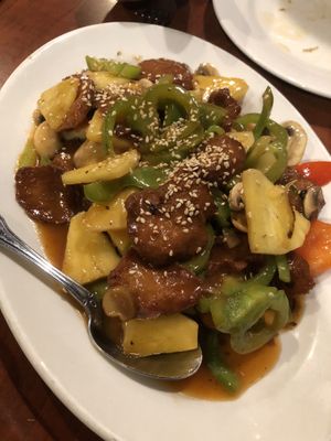 Sweet n Sour “Chicken” at Blossom Vegetarian in Renton