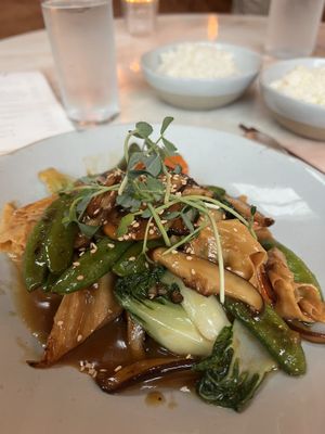 Soba vegetables  at Good Night in Woodstock