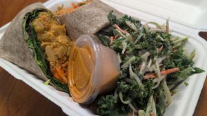 Chili crunch wrap at Redefined Food Co in Palm Coast