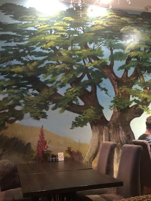 Interior art  at Hanan Food in Belgrade