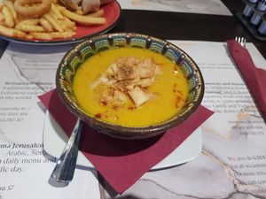 Lentil soup at Hanan Food in Belgrade