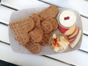 Vegane Waffeln at Cafe Zeitgeist in Lueneburg