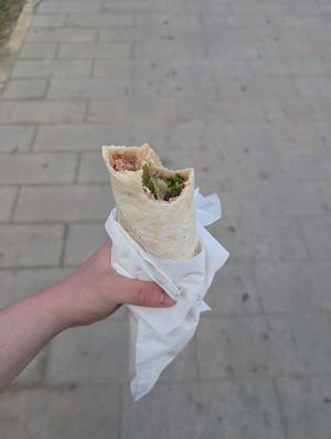 lahmacun at Za'atar Lebanese Bakery in Larnaca