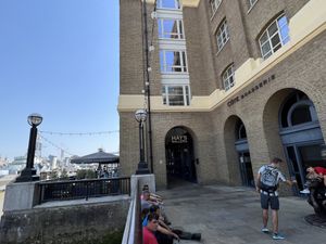 You can sit at the terrace by the Thames  at Cote in South East London