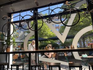 Inside  at Steel Vintage Bikes Café in Berlin