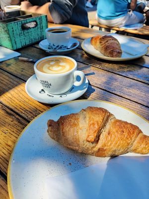 Vegan croissant at Steel Vintage Bikes Café in Berlin