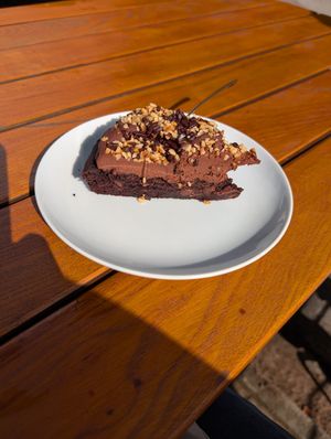 Vegane Schokotarte at Odins Haddeby in Busdorf