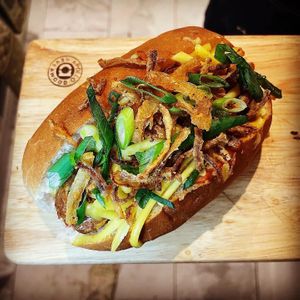 Hotdog  at Tam's Kitchen in Paignton