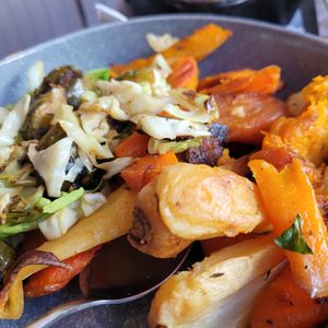 Vegetable medley at Tam's Kitchen in Paignton