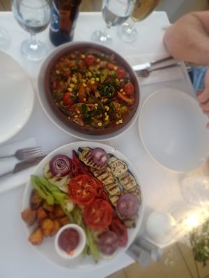 Stew and grilled vegetables   at Dede in Marmaris