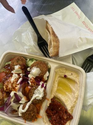   at Top Falafel in Birmingham