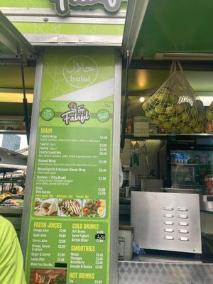 menu at Top Falafel in Birmingham