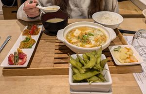 Delicious vegan set menu at Taguchi-Ya in Totnes