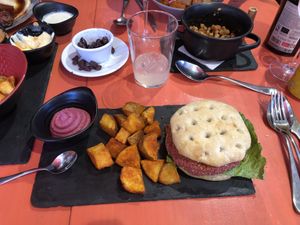 Veggie Burger   at Güenismo in Albarracin