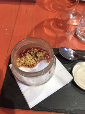 Vegan Coconut Panna Cotta  at Güenismo in Albarracin