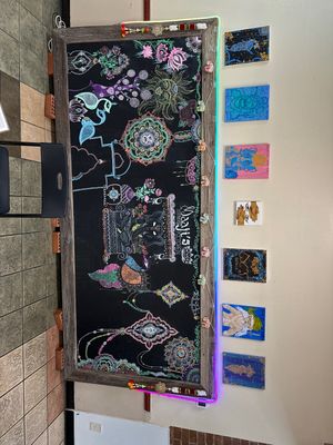 Artwork insidee  at Maaji's Street Kitchen in St Louis