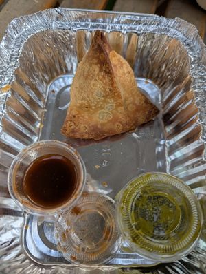 Samosa at Maaji's Street Kitchen in St Louis