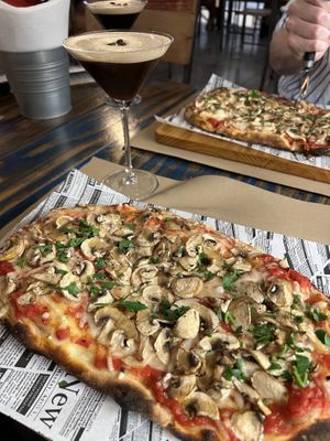 vegan mushroom pinsa  at KISA'  in Lagos