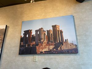 Beautiful posters or perspolis  at Daryoush Persian Cuisine in Walnut Creek