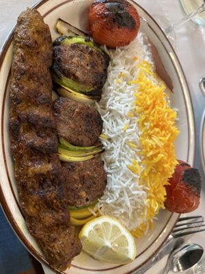 Black sheep lamb kebab  at Daryoush Persian Cuisine in Walnut Creek