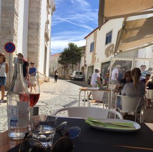 view from table at Meu Limao in Lagos