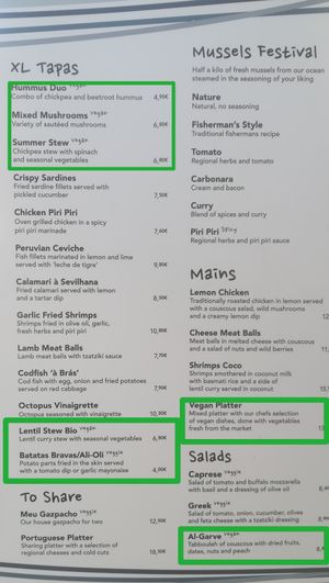 Menu 07/2018 at Meu Limao in Lagos