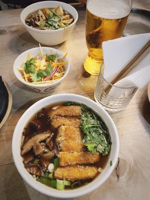 Tofu Shitake pho  at ISTOK in Belgrade