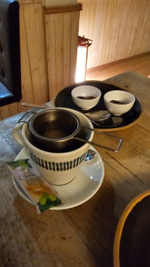 Fresh ginger tea, souces at ISTOK in Belgrade