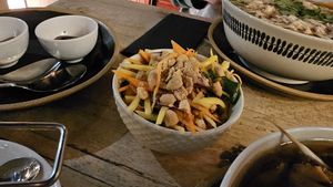 Mango salad at ISTOK in Belgrade