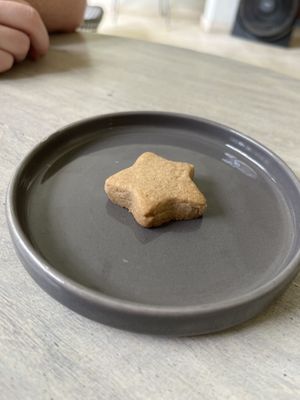 One of the cookies didn’t last long enough for the photo   at Sauce Tree Kuta in Kuta