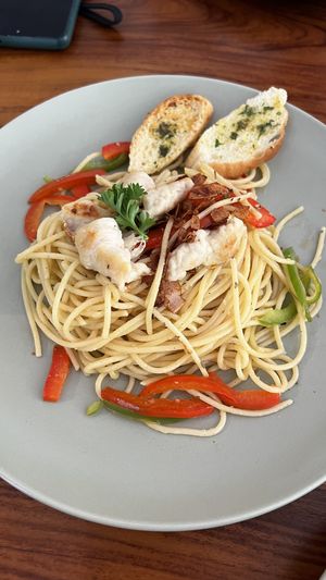 Spagjetti Aglio Olio  at Sauce Tree Kuta in Kuta