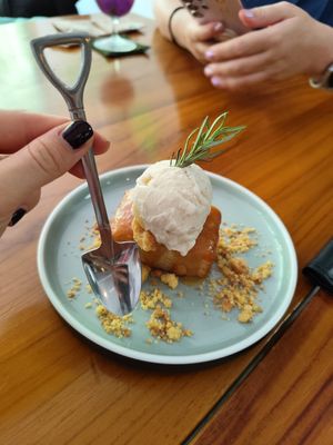 Yummy lemon cake at Sauce Tree Kuta in Kuta