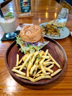 Shroomy Burger at Sauce Tree Kuta in Kuta