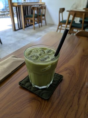Ice Macha Latte #Veganuary at Sauce Tree Kuta in Kuta