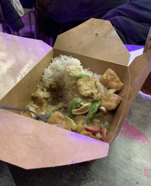 Tofu Malaysian curry  at Hello Oriental in Manchester