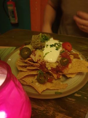 Nachos starter - 7/10 good solid could've been a larger portion, didn't have the guac because unsure of the ethical implications with afghan avos at Chesters Restaurant and Bar  in Worcester