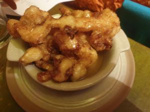 Cauliflower agave mustard 5/10  wasn't the sauce to go with kinda pointless and small at Chesters Restaurant and Bar  in Worcester