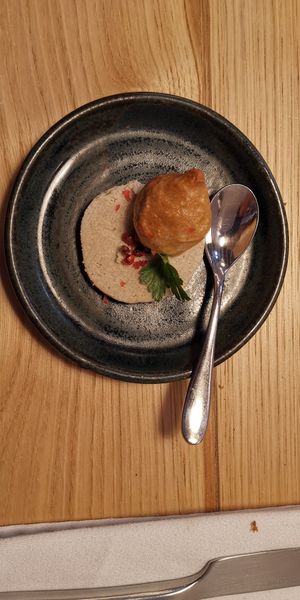 L'âne têtu. Amuse bouche at L'Âne Têtu in Desaignes