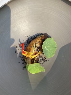 Cabbage stuffed with celeriac cream and black truffle at Vetri Restaurant in Venice