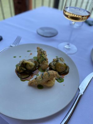 Okra  at Vetri Restaurant in Venice