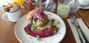Beet bun at Miolo in Lisbon