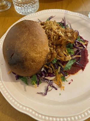 Jackfruit bun  at Miolo in Lisbon