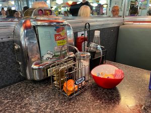 On the table  at Zak's Diner in Ottawa