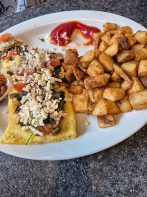 Veg Deluxe + veg. cheese at Zak's Diner in Ottawa