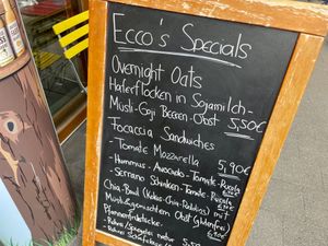 menu at Ecco in Cologne
