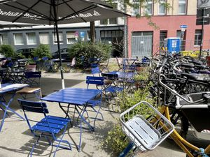 outside at Ecco in Cologne