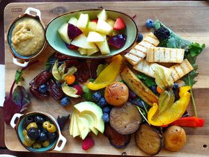 Vegane Frühstücksplatte at Ecco in Cologne