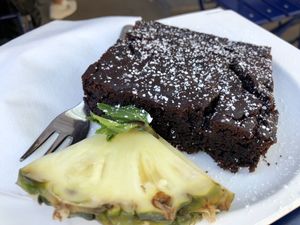 chocolate cake at Ecco in Cologne