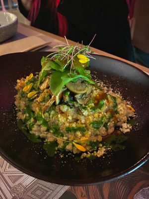 Fantastic funghi  at Casa Sanz at Hotel Bidasoa in Santiago