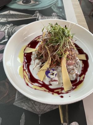 Confit de invierno  at Casa Sanz at Hotel Bidasoa in Santiago